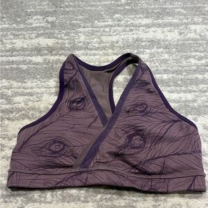 Purple feather Lululemon bra